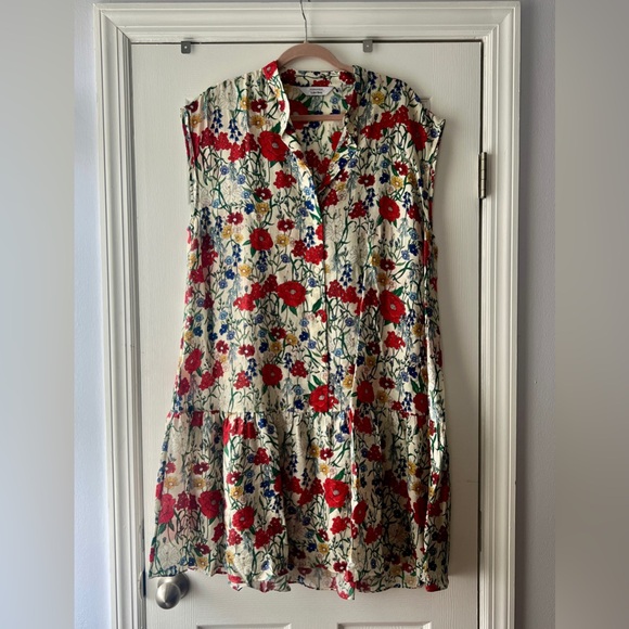 Floral Sleeveless Shirt Dress & Other Stories - Picture 1 of 3